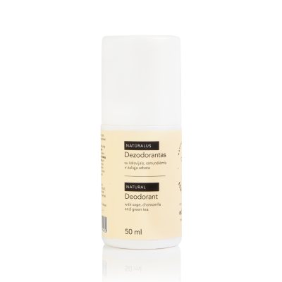 MANILLA natūralus dezodorantas su šalavijais, ramunėlėmis ir žaliąja arbata ODORE, 50 ml