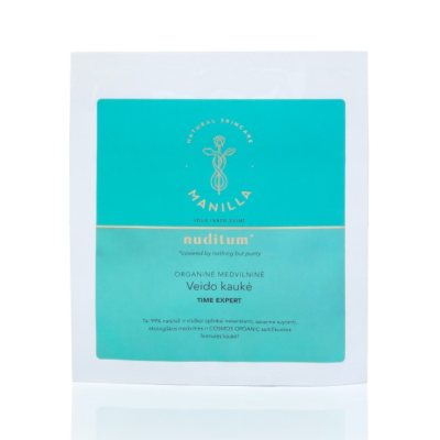 MANILLA organinė medvilninė veido kaukė NUDITUM „TIME EXPERT“, 20 g