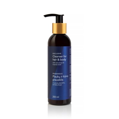 MANILLA prabangus plaukų ir kūno prausiklis HOMINEM, 200 ml