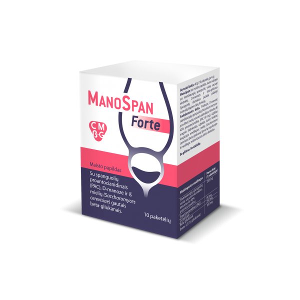 MANOSPAN maisto papildas milteliais FORTE, 10 pak.