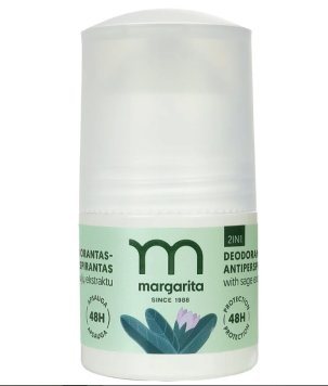 MARGARITA 2in1 su šalav.ekstr. dezodorantas-antiperspirantas, 50 ml
