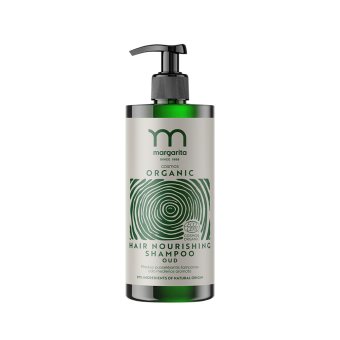 MARGARITA COSMOS ORGANIC plaukus puoselėjantis šampūnas ūdo medienos aromato, 400 ml