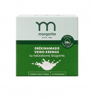 MARGARITA drėkinamasis veido kremas su natūraliomis išrūgomis, 50 ml