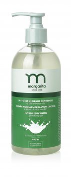 MARGARITA intymios higienos prausiklis su PIENO BALTYMAIS ., 400 ml