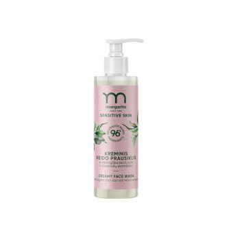 MARGARITA kreminis veido prausiklis su ekologiška beržų sula ir vaistažolių ekstraktais SENSITIVE SKIN, 200 ml