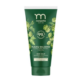 MARGARITA plaukų balzamas su alaus mielių ekstraktu ir keratinu, 200 ml