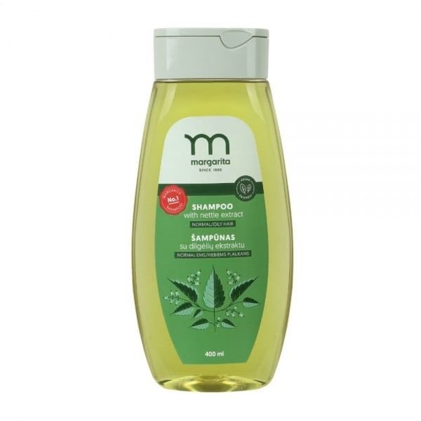 MARGARITA šampūnas normaliems ir riebiems plaukams su dilgėlių ekstraktu, 400 ml