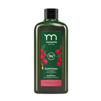 MARGARITA šampūnas su kolagenu ir ricinos aliejumi pažeistiems plaukams, 400 ml