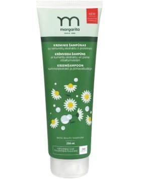 MARGARITA su ramun.ekstr.,žvilgant.pl.kreminis plaukų šampūnas, 250 ml
