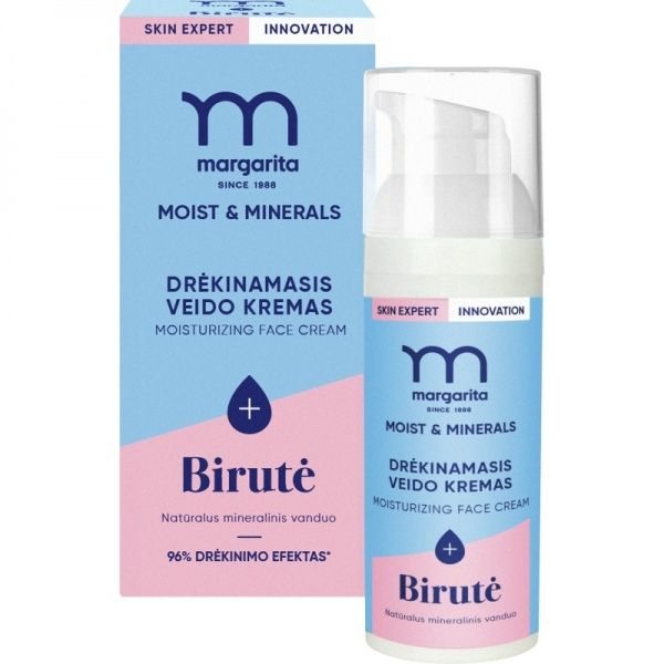 MARGARITA veido kremas MOIST & MINERALS, 50 ml