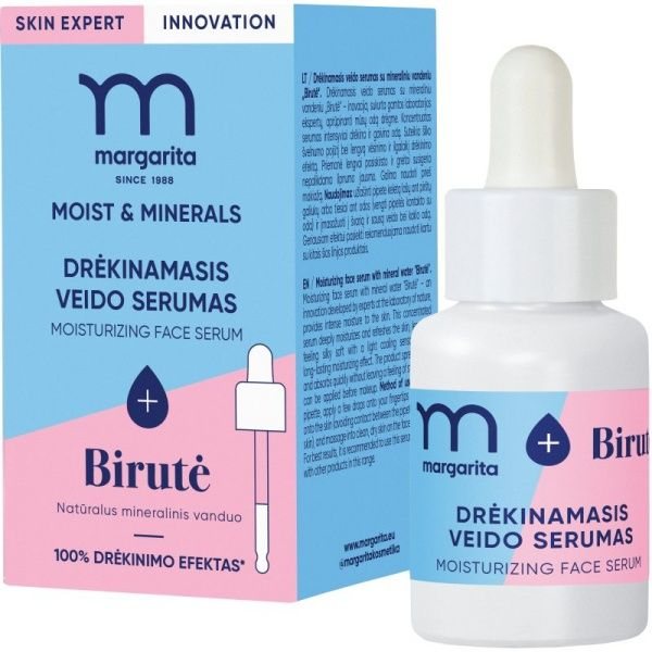 MARGARITA veido serumas MOIST & MINERALS, 30 ml