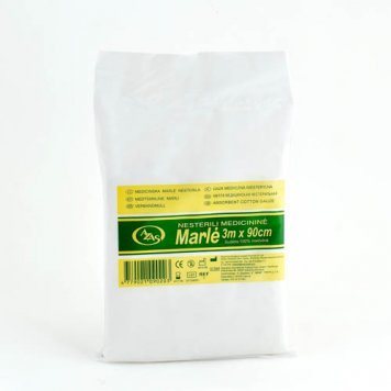 MARLĖ nesterili x 90 cm medicininė, 3 m