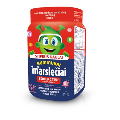 MARSIEČIAI GUMINUKAI BONEACTIV, 50 guminukų
