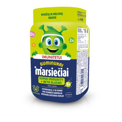 MARSIEČIAI SUPER IMMUNO, 50 guminukų