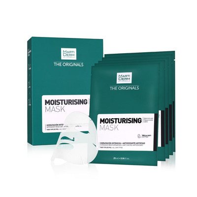 MARTIDERM drėkinamoji veido kaukė MOISTURISING MASK, X 10 vnt., 25 ml
