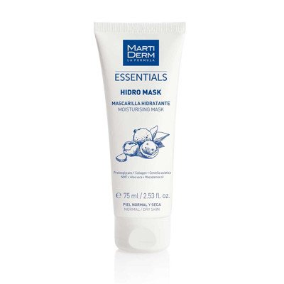 MARTIDERM HIDRO-MASK, baltojo molio kaukė sausai veido odai, 75 ml