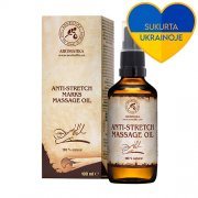 Masažinis kūno aliejus atstatomasis nuo strijų AROMATIKA ANTI-STRECH MARKS MASSAGE OIL, 100 ml