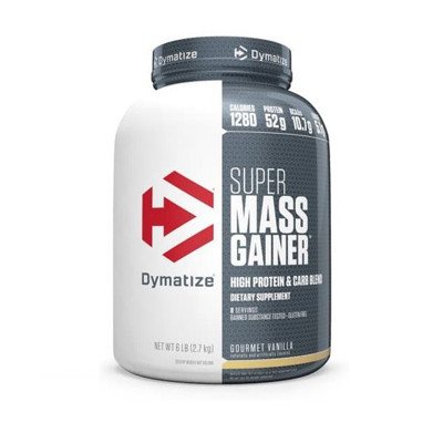 Masės didinimui Dymatize Super Mass Gainer Vanilės skonio, 2.943 kg