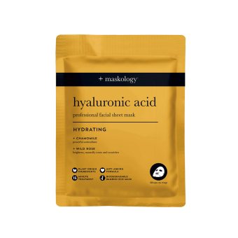 MASKOLOGY lakštinė veido kaukė su hialuronu, 22 ml