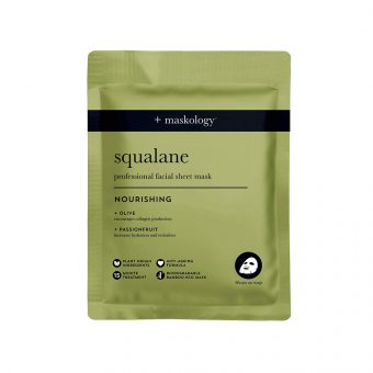 MASKOLOGY lakštinė veido kaukė su skvalanu, 22 ml