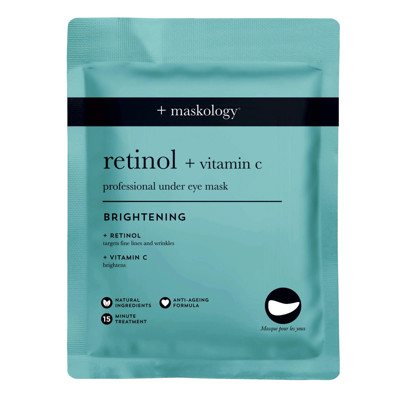 MASKOLOGY RETINOL + VITAMIN-C Paakių kaukė, 3 poros
