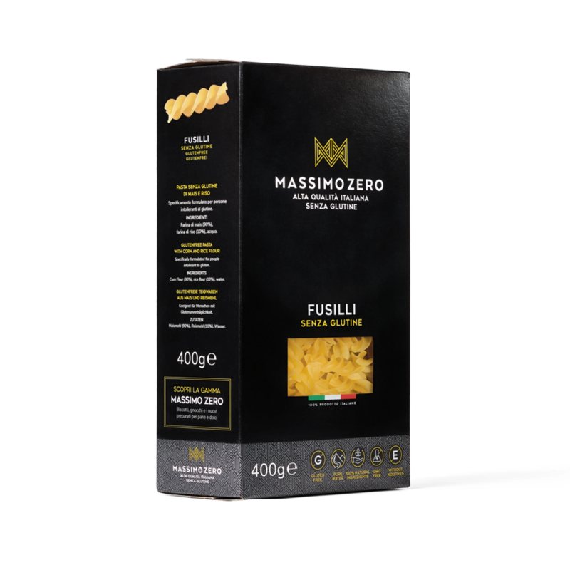 MASSIMO ZERO FUSILLI - makaronai be glitimo, 400 g