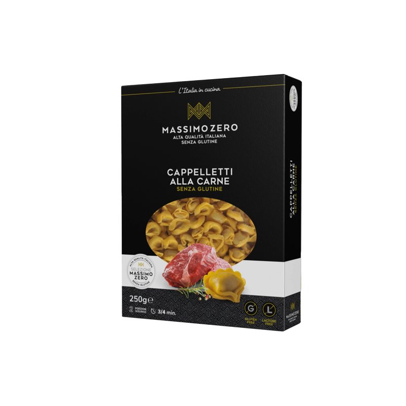 MASSIMO ZERO itališki koldūnai su mėsos įdaru CAPPELLETTI CARNE, 250 g