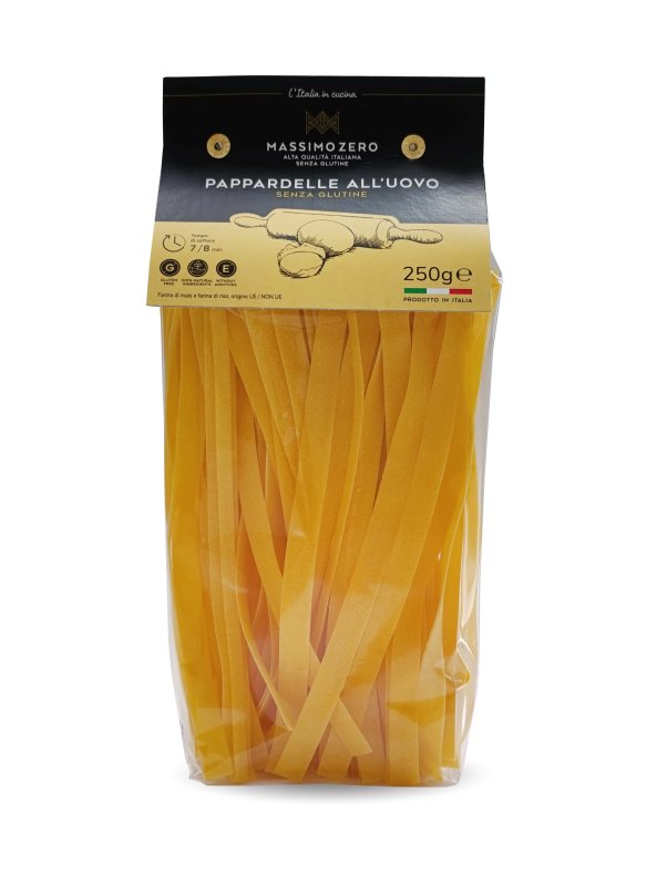 MASSIMO ZERO makaronai be glitimo PAPPARDELLE ALL'UOVO, 250 g