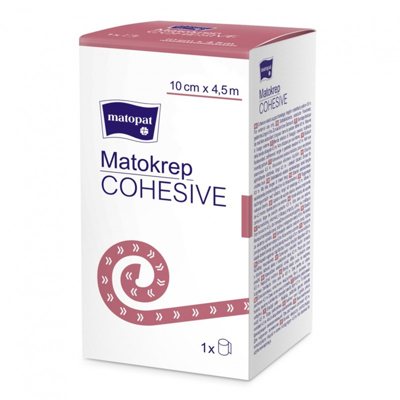 MATOKREP COHESIVE, elastinis kibus tvarstis, x 4,5m, 1 vnt., 10 cm