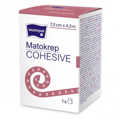 MATOKREP COHESIVE, elastinis kibus tvarstis, x 4,5m, 1 vnt., 7.5 cm
