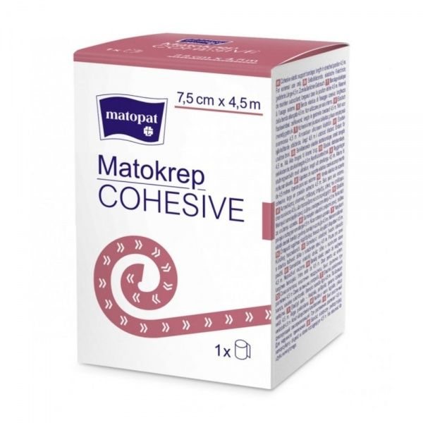 MATOPAT kibus elastinis tvarstis MATOKREP COHESIVE, x 4,5 m, 1 vnt., 7.5 cm