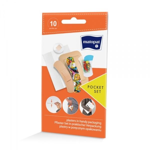 MATOPAT pleistrai POCKET SET, 10 vnt
