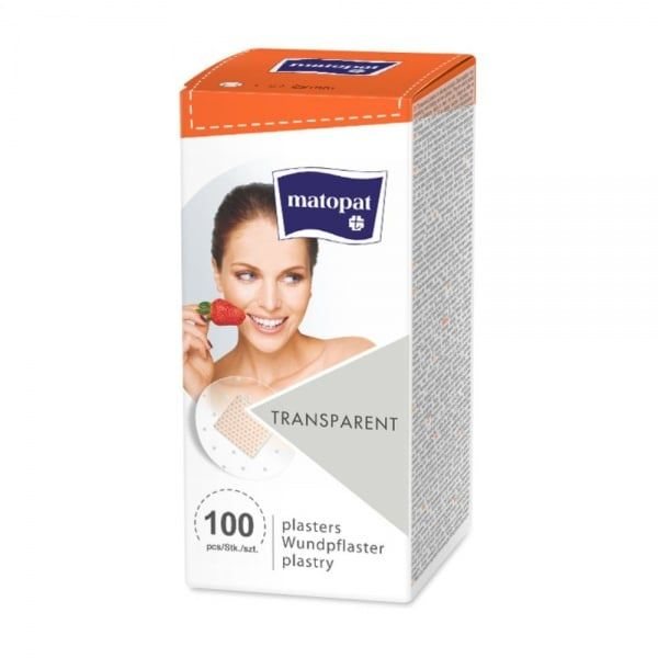 MATOPAT pleistras TRANSPARENT, 100 vnt., 22 mm