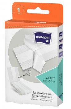 MATOPAT Soft x 50 cm pleistras ritinėlyje, 6 cm