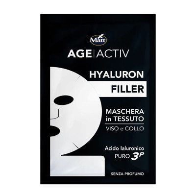 MATT AgeActiv Hyaluron Filler vienkartinė kaukė veidui, 1 vnt