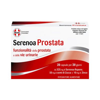 MATT DIVISIONE PHARMA Serenoa Prostata, prostatai, 20 tablečių