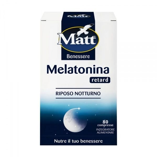 MATT maisto papildas MELATONINA RETARD, 80 tab.