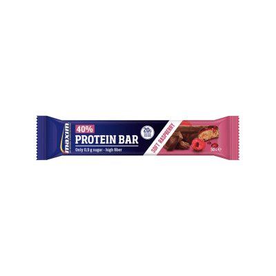 MAXIM 40% PROTEIN BAR aviečių skonio baltymų batonėlis N1, 50 g