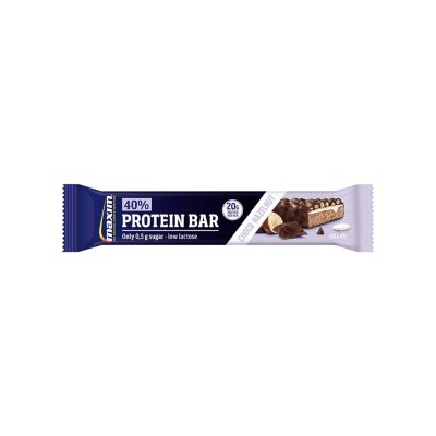 MAXIM 40% PROTEIN BAR lazdynų riešutų ir šokolado skonio baltymų batonėlis, N1, 50 g