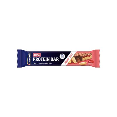 MAXIM 40% PROTEIN BAR žemės riešutų ir braškių skonio baltymų batonėlis N1, 50 g