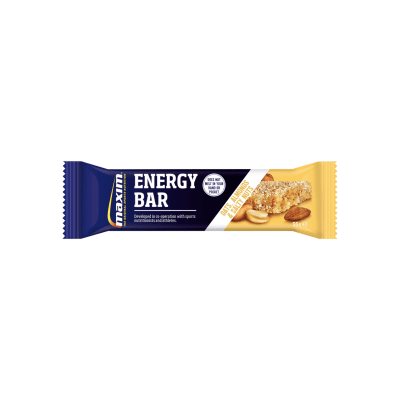 MAXIM ENERGY avižų, migdolų ir žemės riešutų skonio baltymų batonėlis N1, 55 g