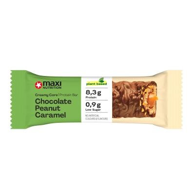MAXINUTRITION baltyminis batonėlis Creamy Core su riešutai su karamėle Vegan, 45 g