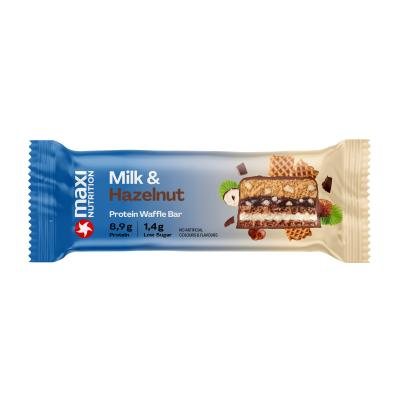MAXINUTRITION baltyminis vaflio batonėlis su lazdyno riešutais, 40 g