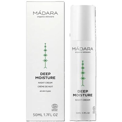 MÁDARA, Drėkinamasis naktinis veido kremas DEEP MOISTURE, 50 ml