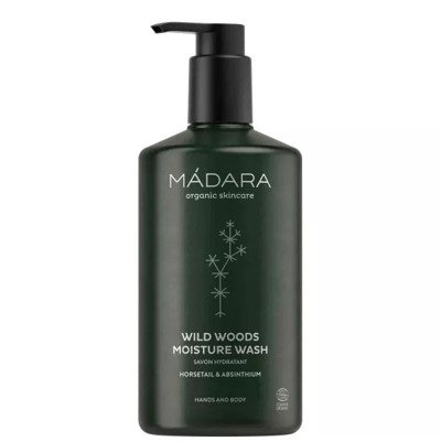 MÁDARA, Drėkinamasis prausiklis rankoms ir kūnui WILD WOODS, ekologiškas, 500 ml