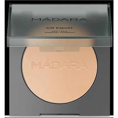 MÁDARA, Švelni šilkinė mineralinė pudra "Air Equal", 2 BEIGE, 9 g