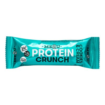 ME2U, Crunch Cookies & Cream, proteino batonėlis, 45 g