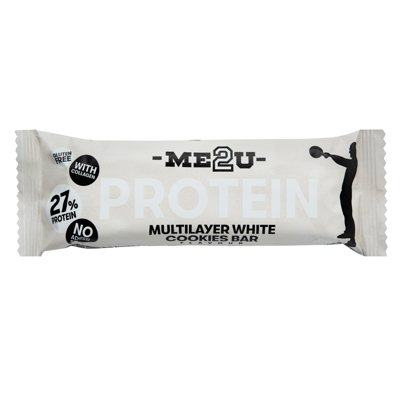 ME2U, Multilayer White Cookies, proteino batonėlis, 50 g