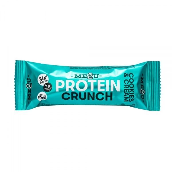 ME2U proteino batonėlis CRUNCH COOKIES & CREAM, 45 g