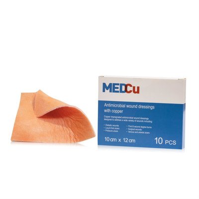 MEDCU, antimikrobinis vario tvarstis 3 sluoksnių, N10, 10 x 12 cm